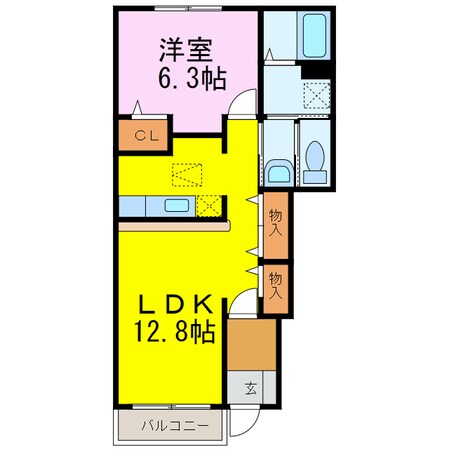 フォンティーヌAの物件間取画像